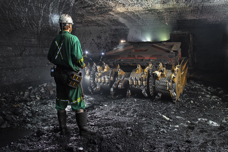 Continuous Miner in underground coal mine