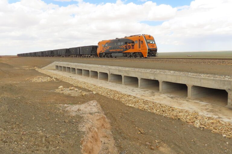 Coal Mining Gobi Desert Mongolia Rail