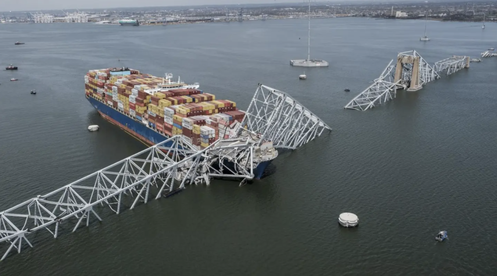 The Dali and the debris of the Francis Scott Key Bridge were blocking the main channel to the Port of Baltimore.